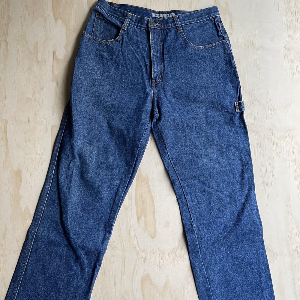 Vintage Y2K Claudio‎ Nucci Cargo Jeans Mens 34x30 Denim Straight Cargo Utility